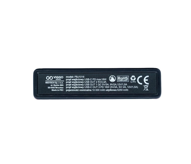 VIGGO DESIGN POWERBANK VIGGO PREMIUM 10.000 mAh PD 18W aluminium Srebrny - 1459387 - zdjęcie 7